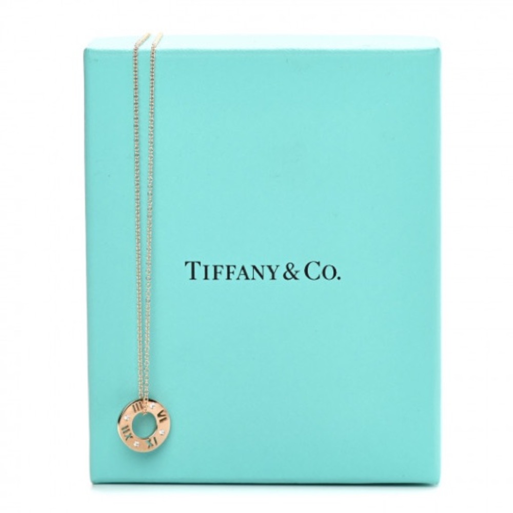 Tiffany&Co Atlas Pierced Diamond Necklace 18k rose gold